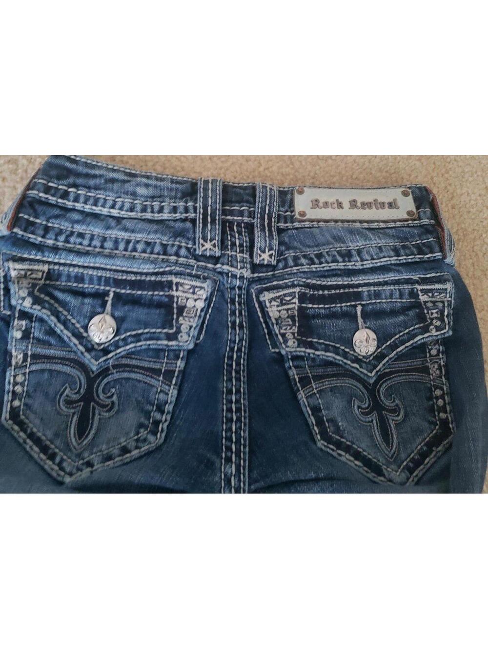 Rock Revival jeans sz 25  Angie women's blue boot jeans